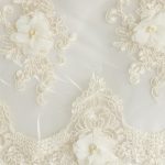 Tela Tull Bordada 3D con Perla FF9003