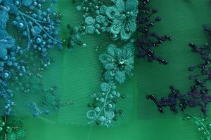 Tela Tull Bordado con Pedreria OT344 - Imagen 4